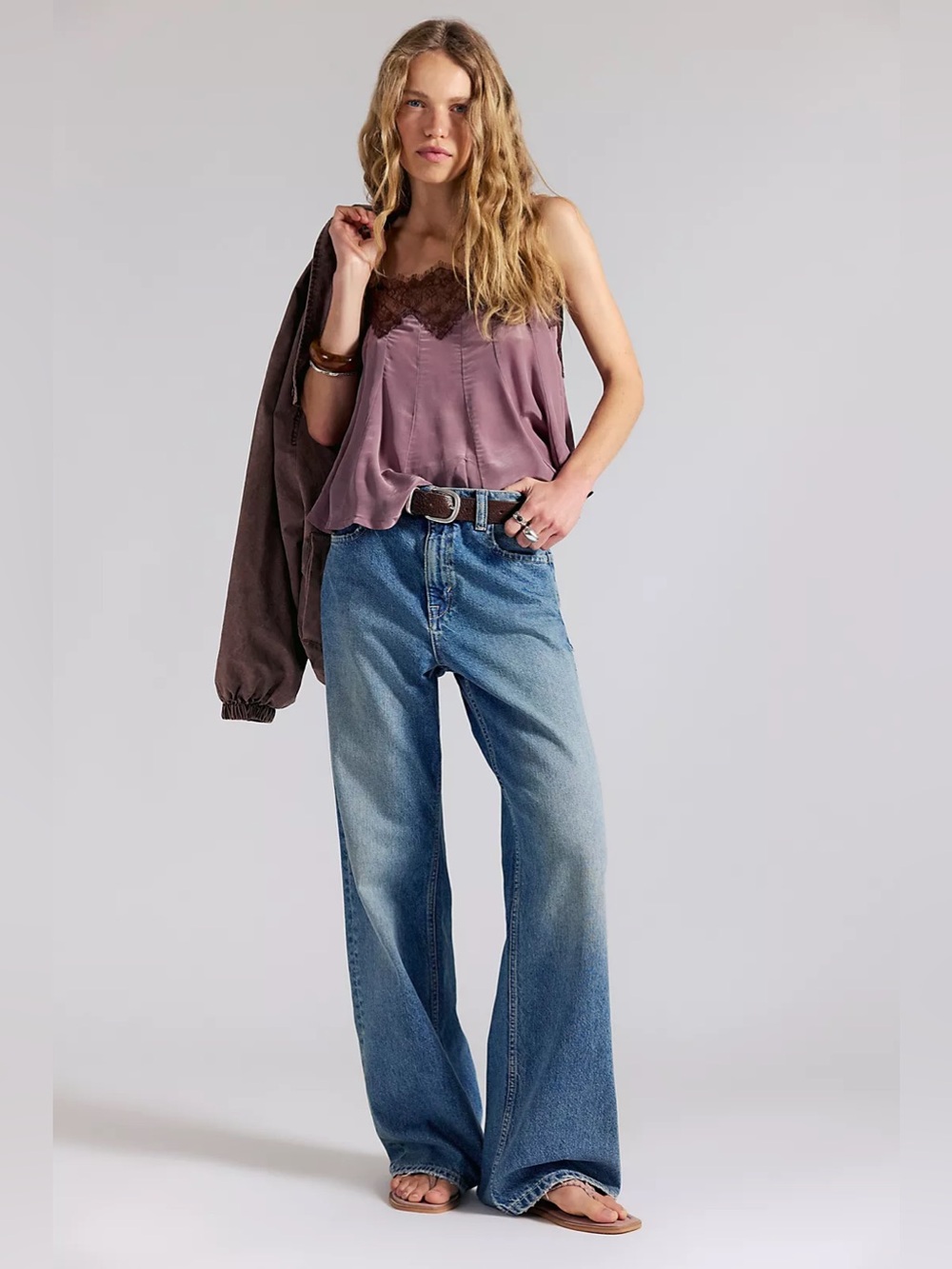 Free People We The‎ Free Women's Tinsley Baggy High Rise Straight Jeans - Picture 10 of 10